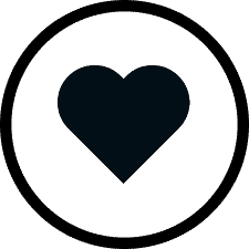 Artistic heart shape with a sleek, modern look for creative and design projects.